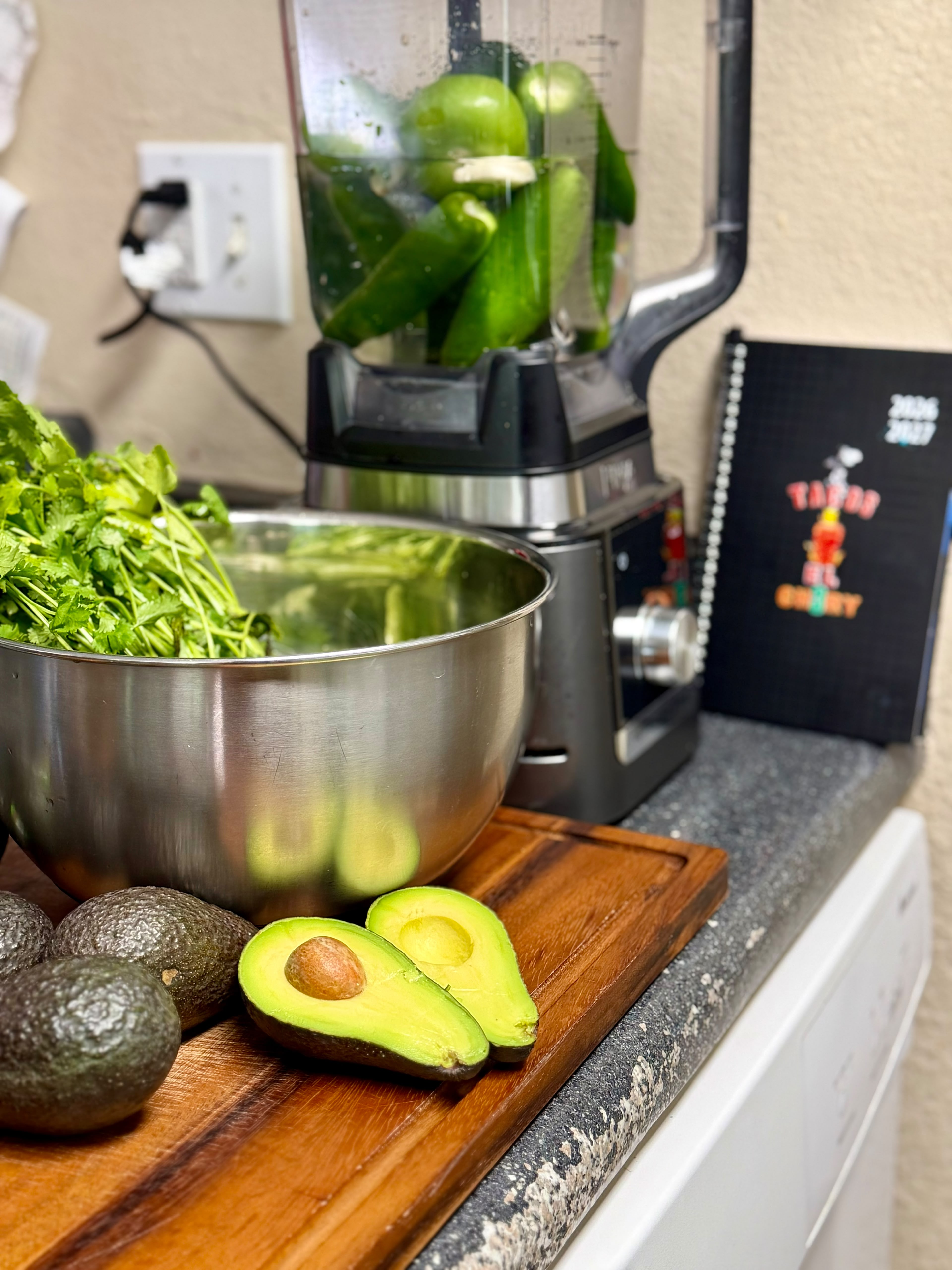 House-made salsa preparation